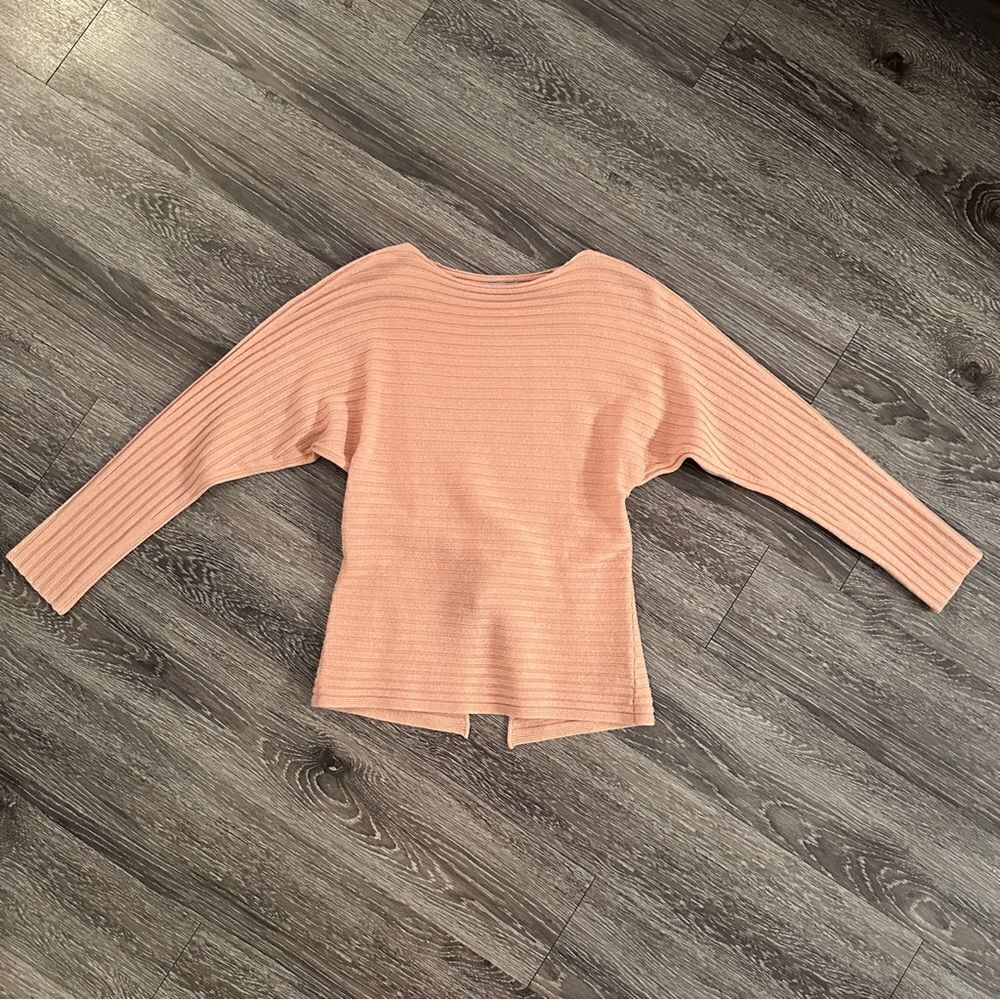 Vince Tie Back Wool & Cashmere Ribbed Sweater